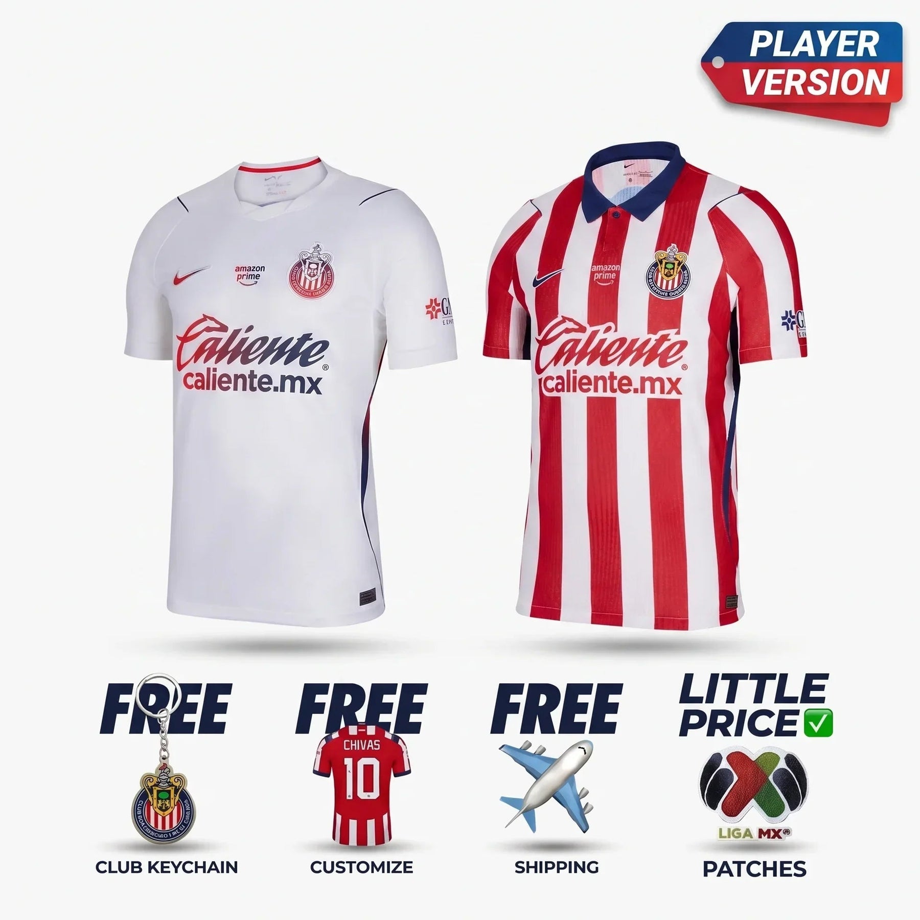 COMBO Chivas Guadalajara Home and Away Player 2026/27 — product view 1