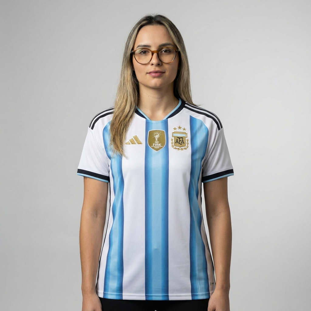 Camiseta Argentina Home Mundial 2026/27 Woman
