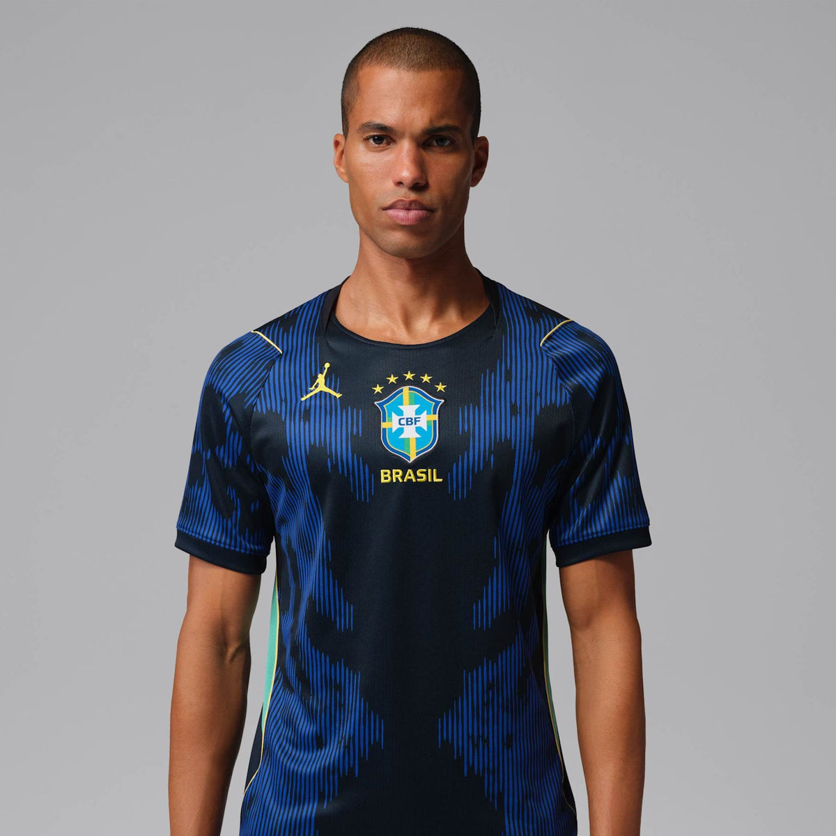 Jersey Brasil - Visitante Azul Jordan 2026 Versión Aficionado