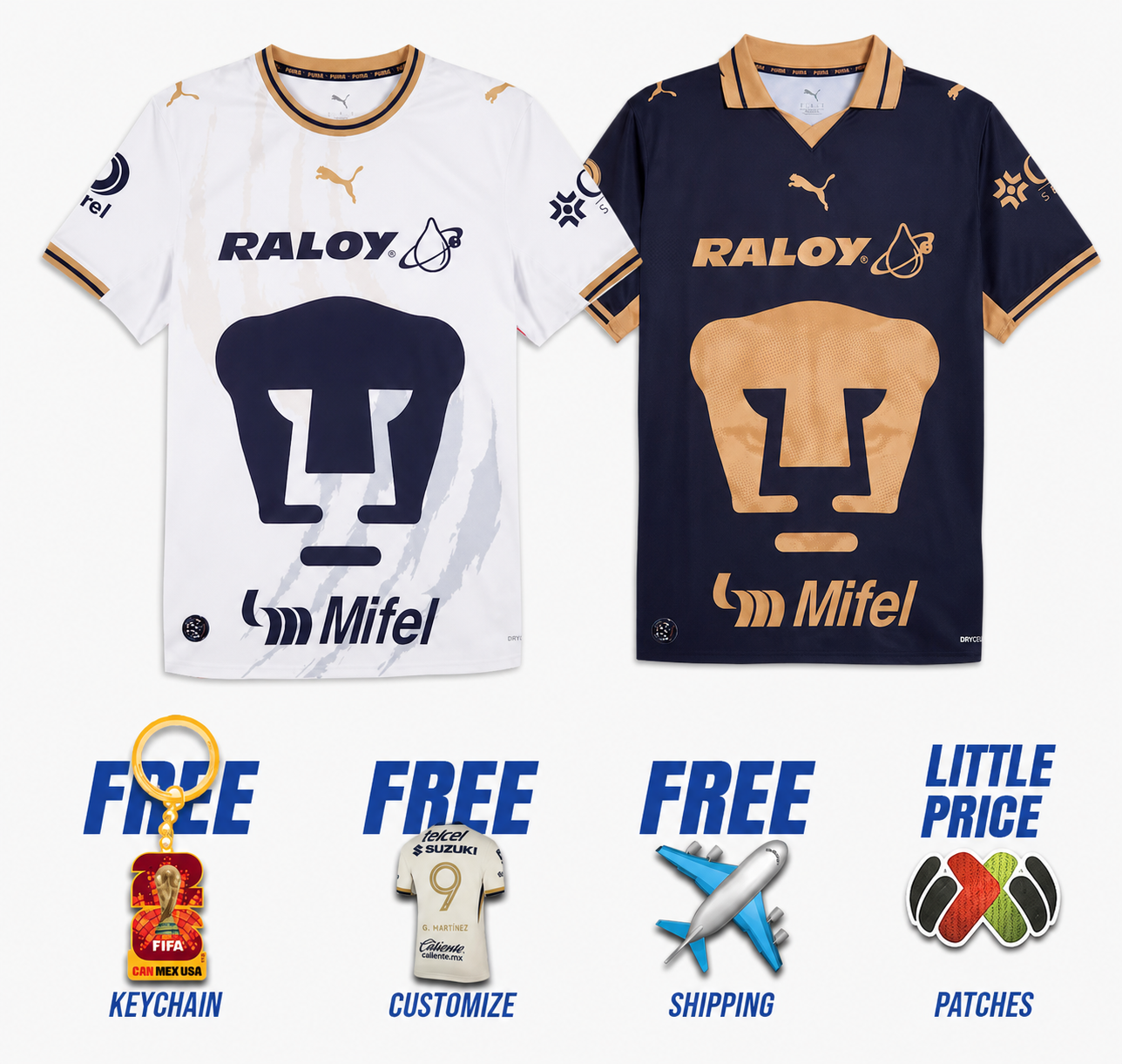 Pumas Home & Away 2026/27 combo — benefits