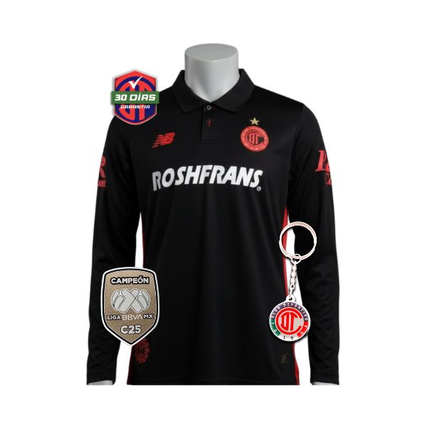 Toluca - Terceira 25/26 Versão Torcedor Manga Longa Camisa + Champion Patch