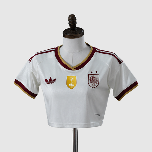 Spain Away Women Crop 26/27 - 2 Stars front view
