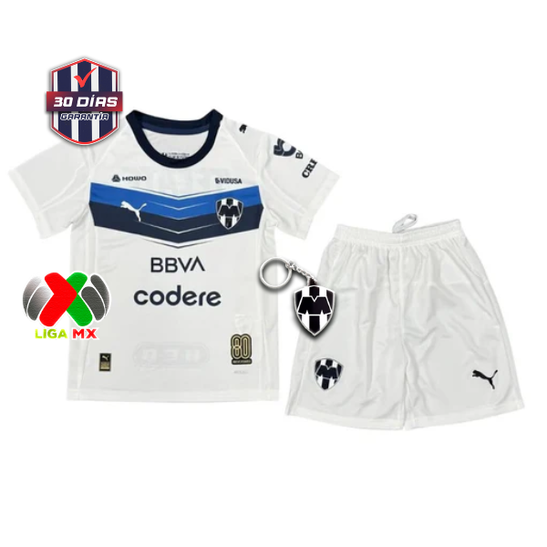 Jersey Rayados Monterrey - Visitante 25/26 Versión Aficionado Niños