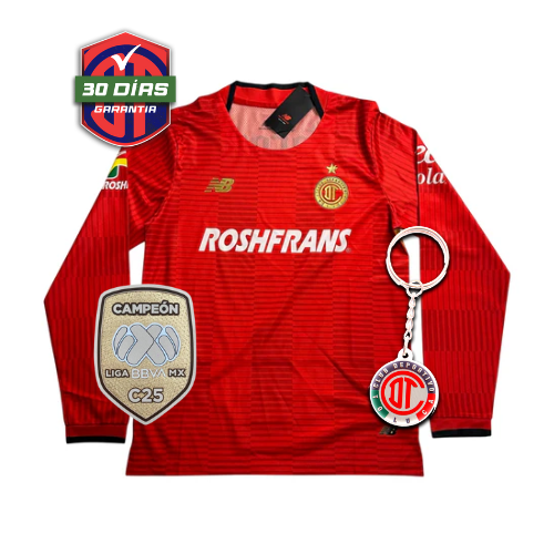 Toluca - Home 25/26 Fan Version Long Sleeve Jersey + Champion Patch