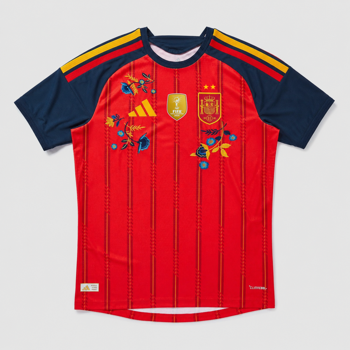 Spain Embroidered Home Player 26/27 - 2 Stars