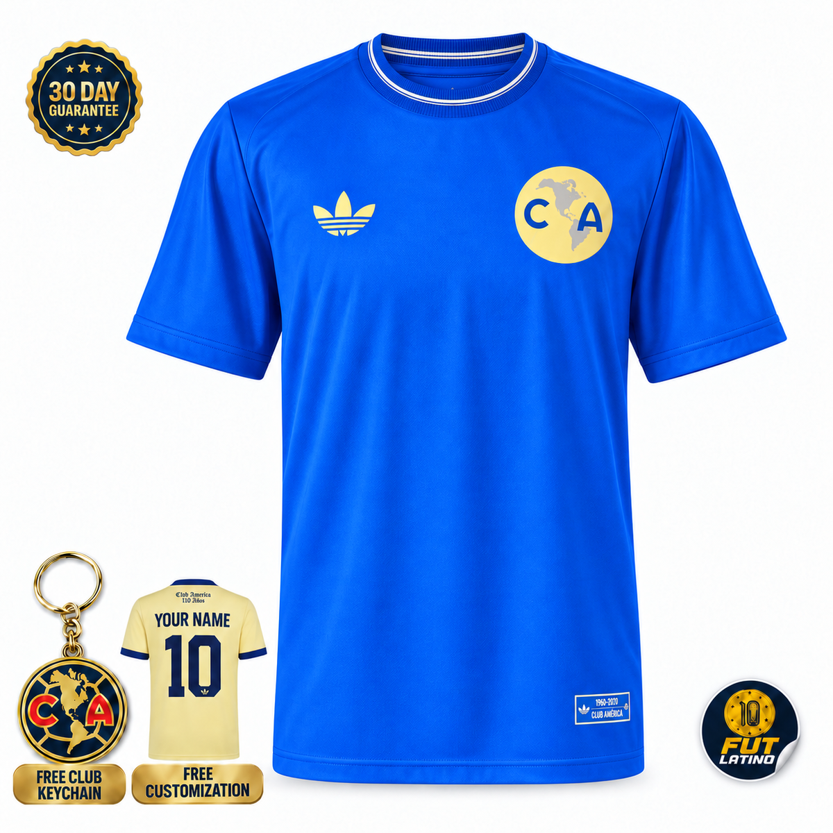 Club América - Iridescent Blue Anniversary 26/27 Fan Version Jersey