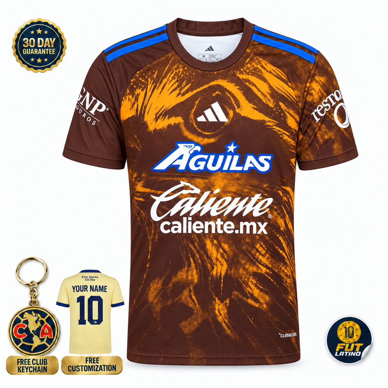 Club América - Third Brown & Gold 26/27 Fan Version Jersey