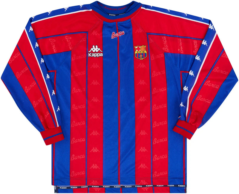 Barcelona - Home Retro 1997/98 Long Sleeve Jersey