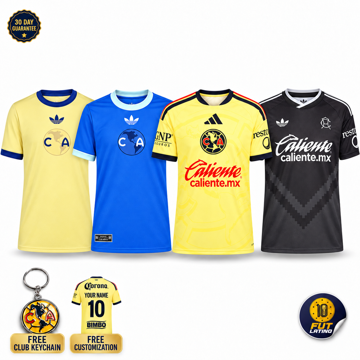COMBO Club América Anniversary Yellow + Blue + Home + Away 26/27