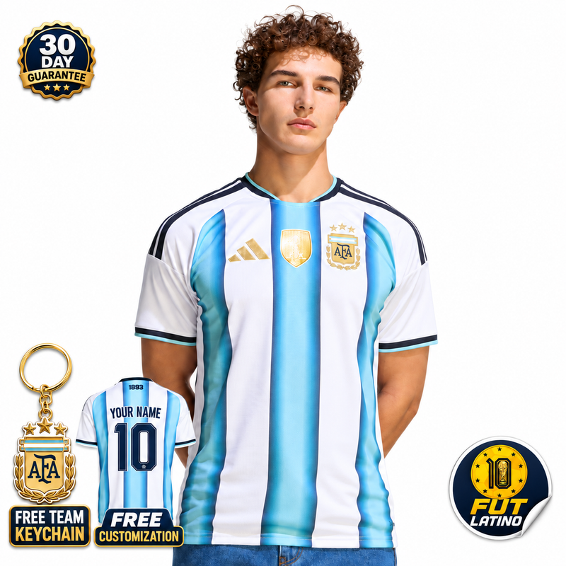 Jersey Argentina - Local Mundial 2026 Versión Aficionado