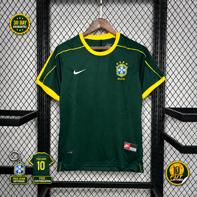 Jersey Brasil - Portero Retro Verde 1997/98