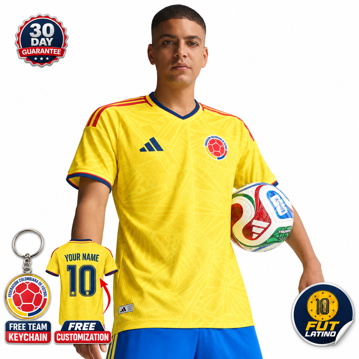 Jersey Colombia - Local Mundial 2026 Versión Jugador