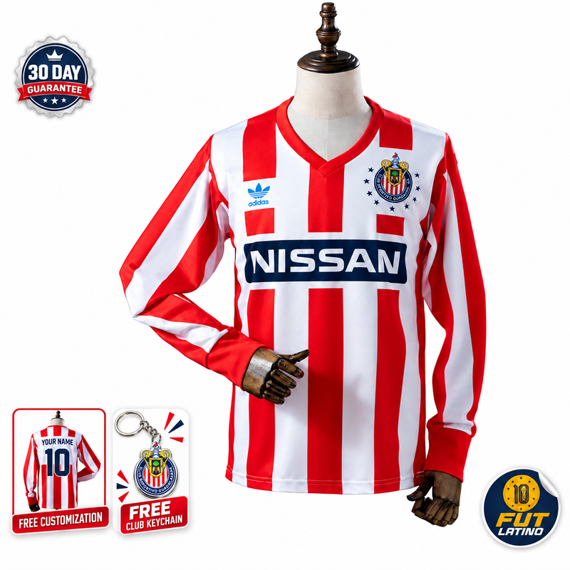 Chivas Guadalajara - Home Retro 1990/91 Long Sleeve Jersey