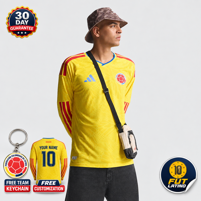 Jersey Colombia - Local 26/27 Versión Aficionado Manga Larga