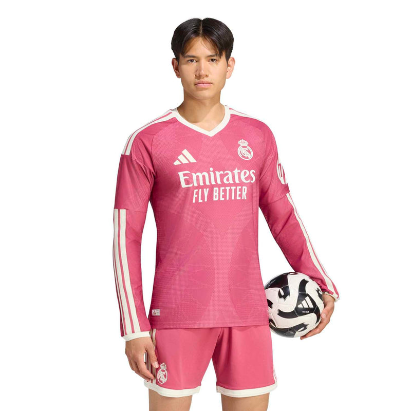 Jersey Real Madrid - Tercero Rosa 26/27 Versión Jugador Manga Larga