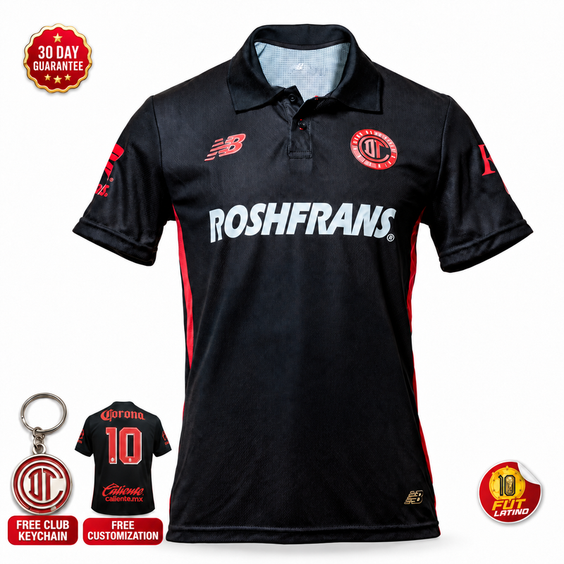 Toluca - Third Black Bicampeón 25/26 Fan Version Jersey