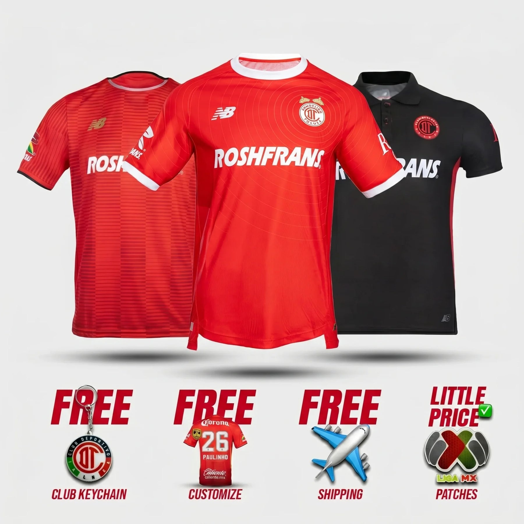 COMBO Toluca Home, Bicampeón and Third 2025/26