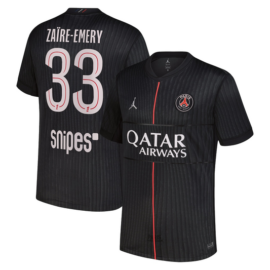 PSG - Fourth 25/26 Fan Version Jersey #33 Zaïre-Emery