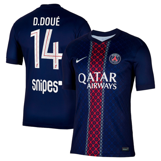 PSG - Home 25/26 Fan Version Jersey #14 D.Doué