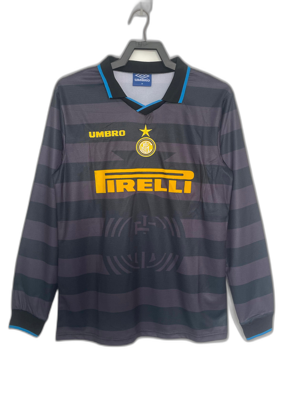 Camisa Inter Milan - Reserva Retrô 1997/98 Manga Longa