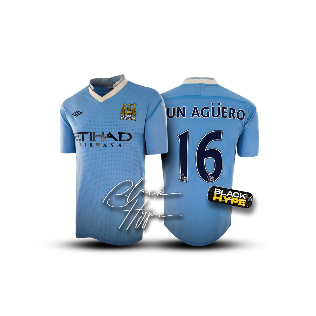 Manchester City - Retrô Lenda 2011/12 Camisa Aguero