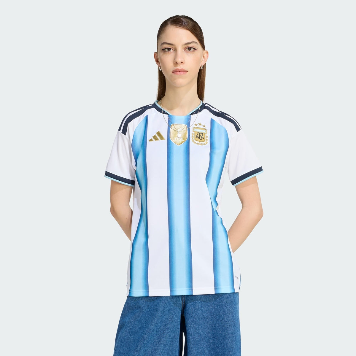 Jersey Argentina - Local Mundial 2026 Versión Aficionado Mujer