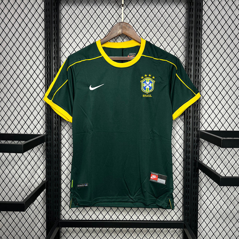 Camisa Brasil - Goleiro Retrô Verde 1997/98