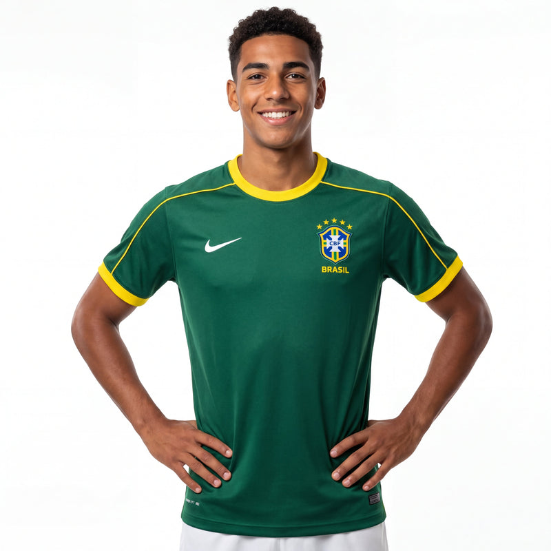 Camisa Brasil - Retrô Verde 1997/98