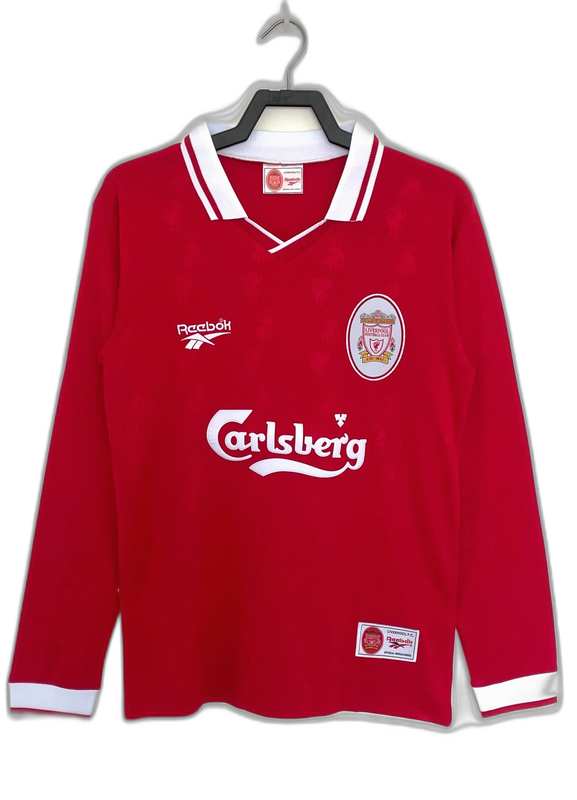 Camisa Liverpool - Titular Retrô 1996/97 Manga Longa