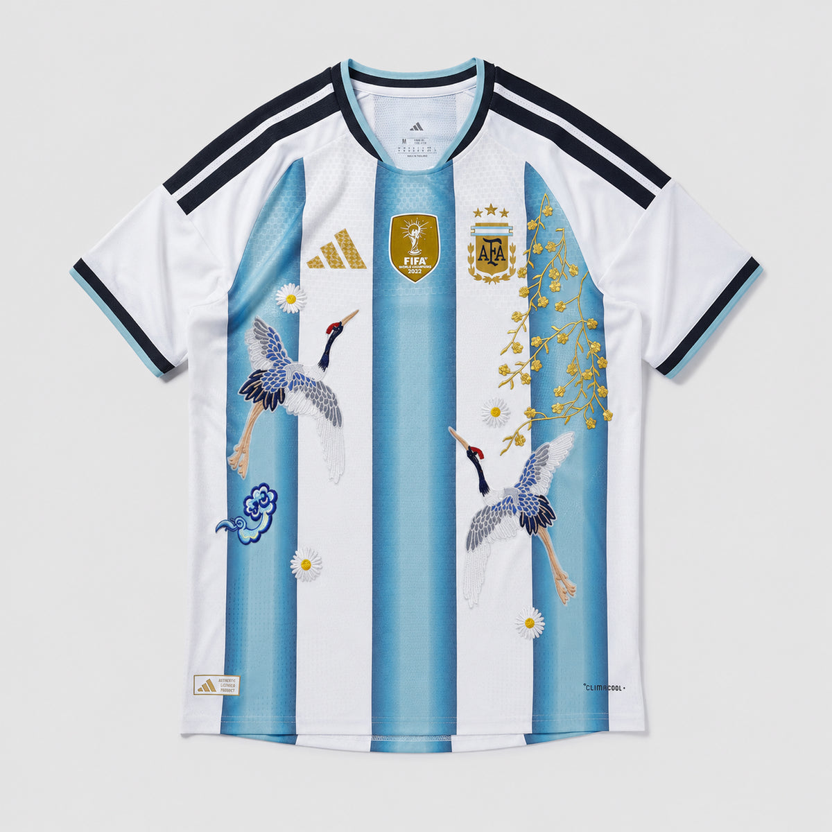 Argentina - Embroidered Home 26/27 Player Version Jersey