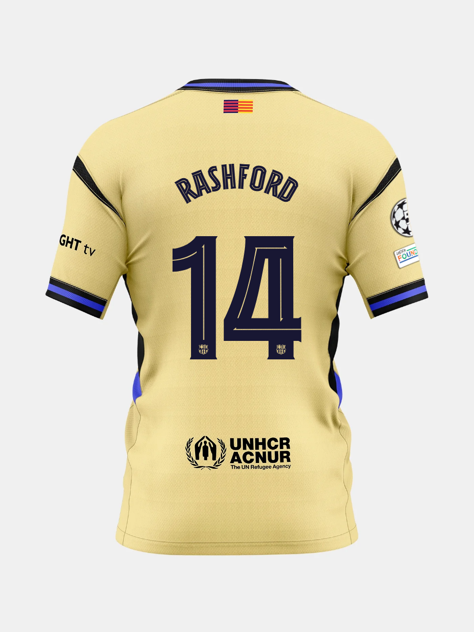 Camisa Barcelona - Reserva 25/26 Versão Torcedor #14 RASHFORD