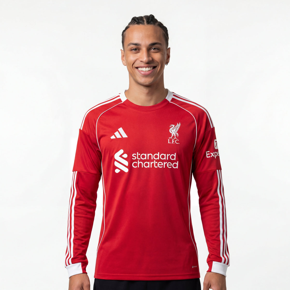 Jersey Liverpool - Local 25/26 Versión Aficionado Manga Larga