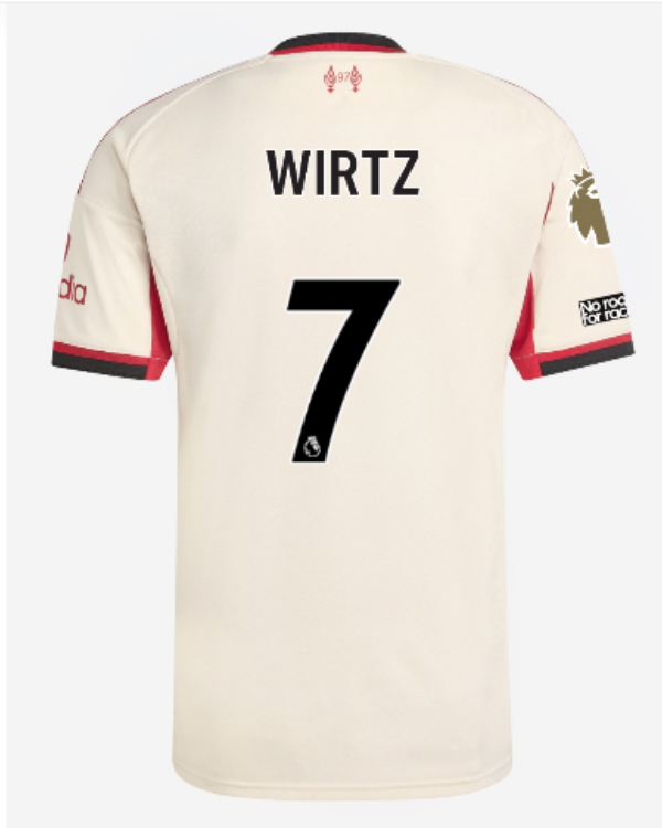 Jersey Liverpool - Visitante 25/26 Versión Aficionado #7 WIRTZ