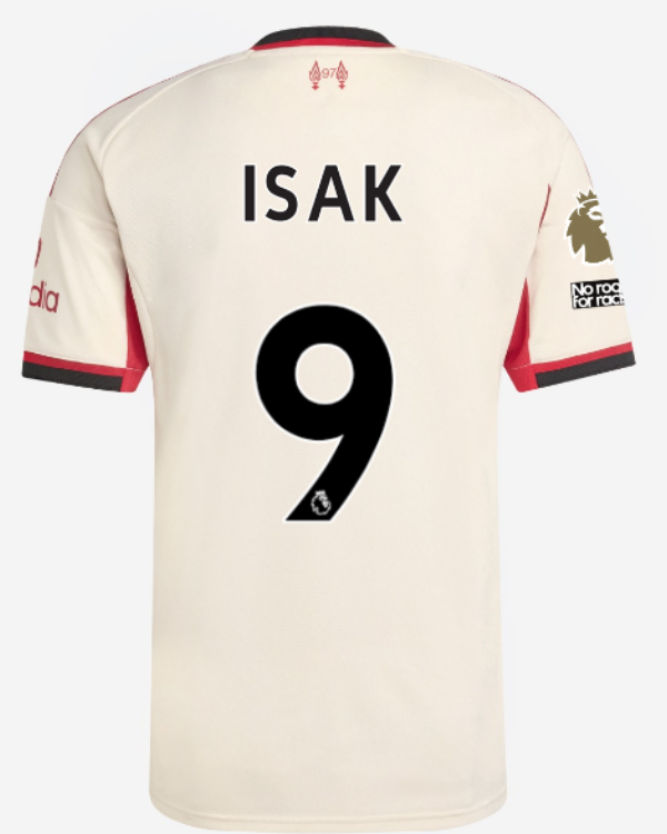 Camisa Liverpool - Reserva 25/26 Versão Torcedor #9 ISAK