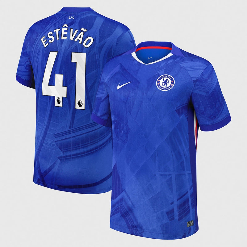 Jersey Chelsea - Local 25/26 Versión Aficionado #41 Estêvão