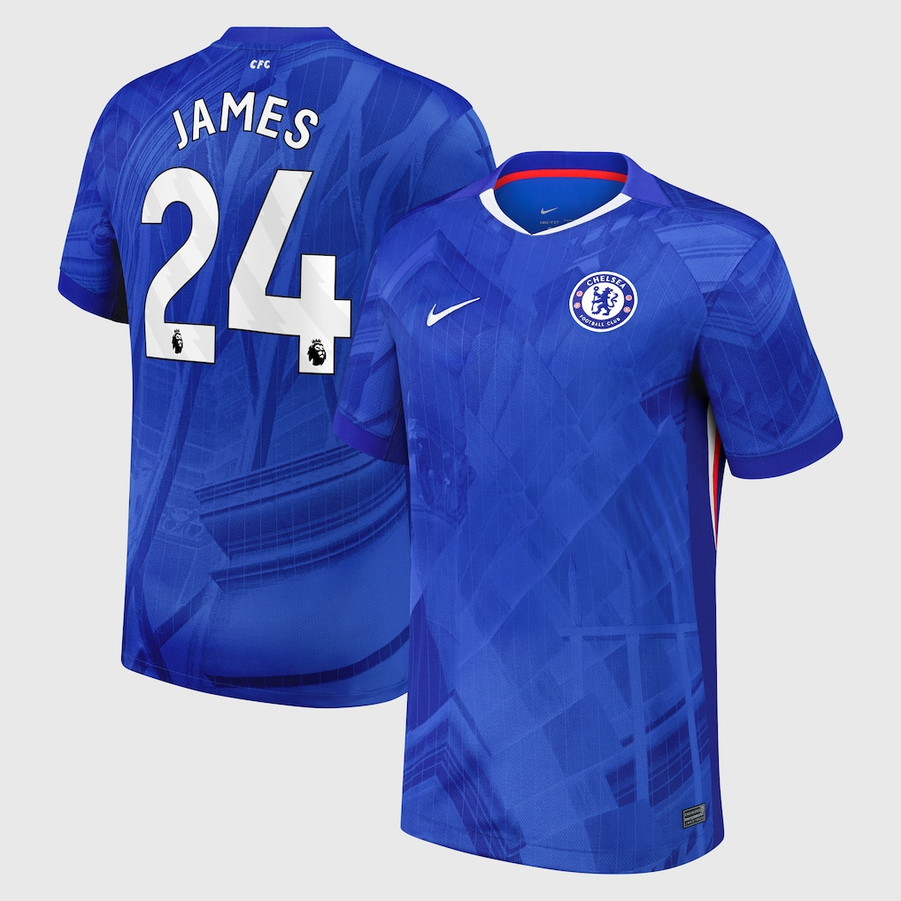 Jersey Chelsea - Local 25/26 Versión Aficionado #24 JAMES