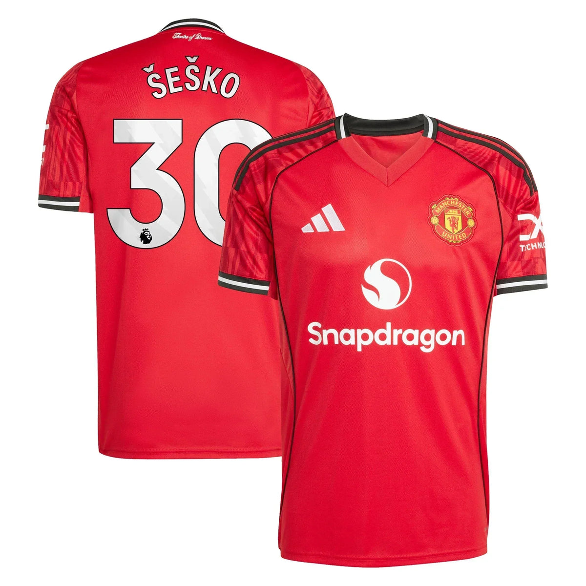 Camisa Manchester United - Titular 25/26 Versão Torcedor #30 Šeško