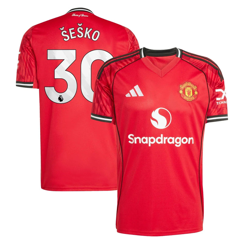 Jersey Manchester United - Local 25/26 Versión Aficionado #30 Šeško