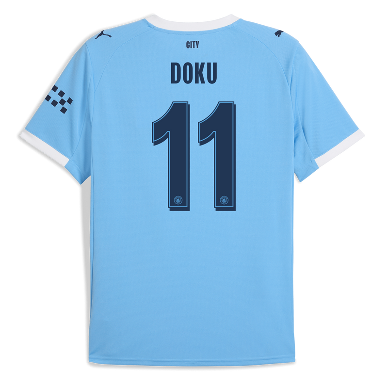 Jersey Manchester City - Local 25/26 Versión Aficionado #11 DOKU