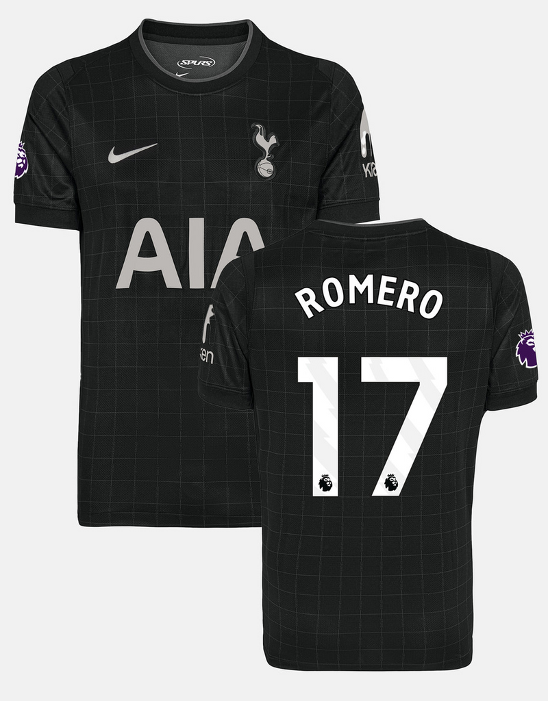Jersey Tottenham - Visitante 25/26 Versión Aficionado #17 Romero