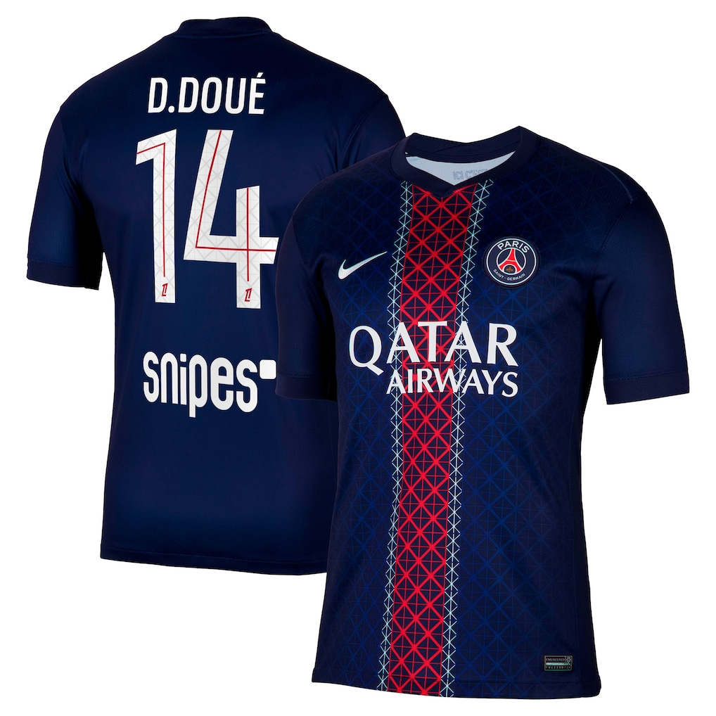 Jersey PSG - Local 25/26 Versión Aficionado #14 D.Doué