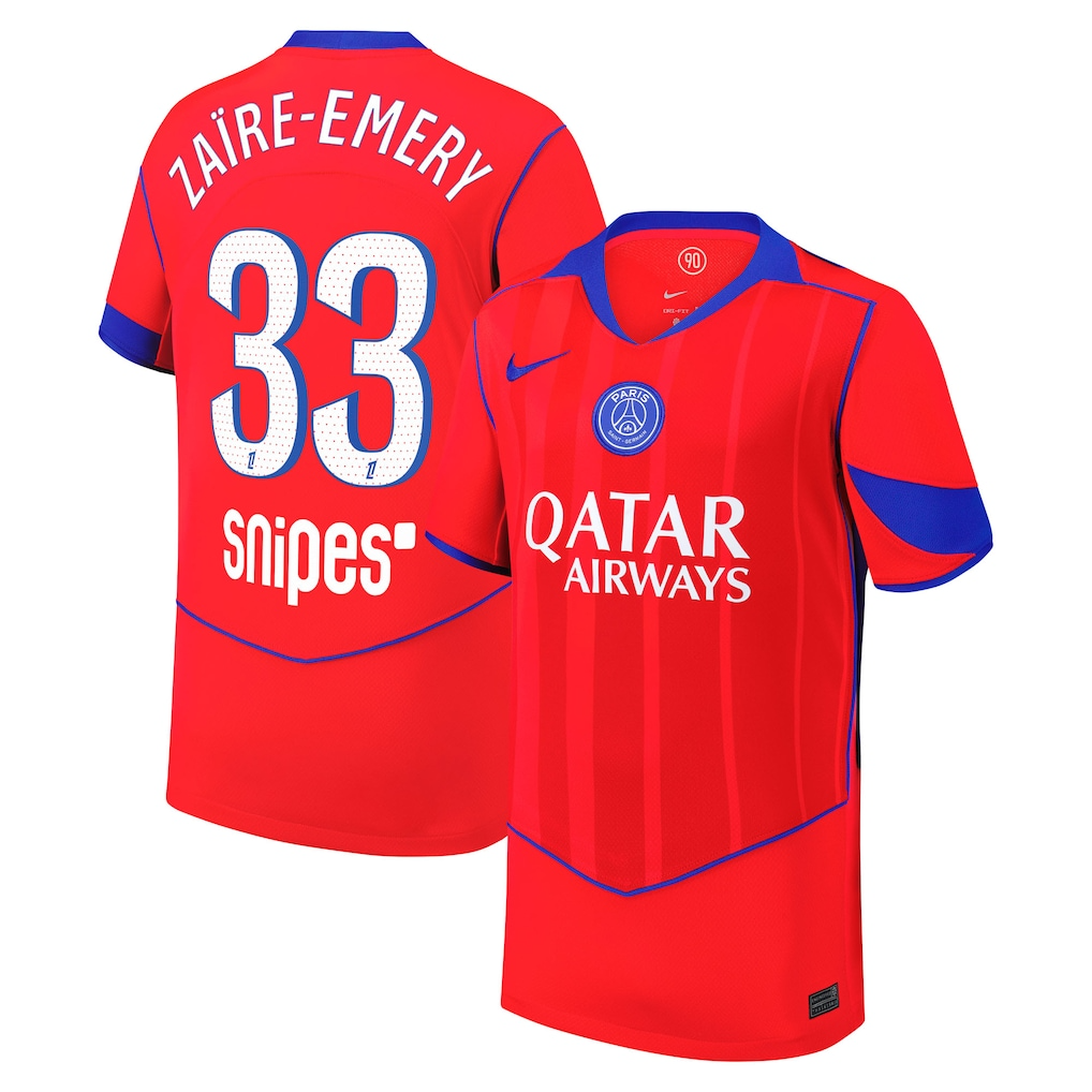 Jersey PSG - Tercero 25/26 Versión Aficionado #33 Zaïre-Emery