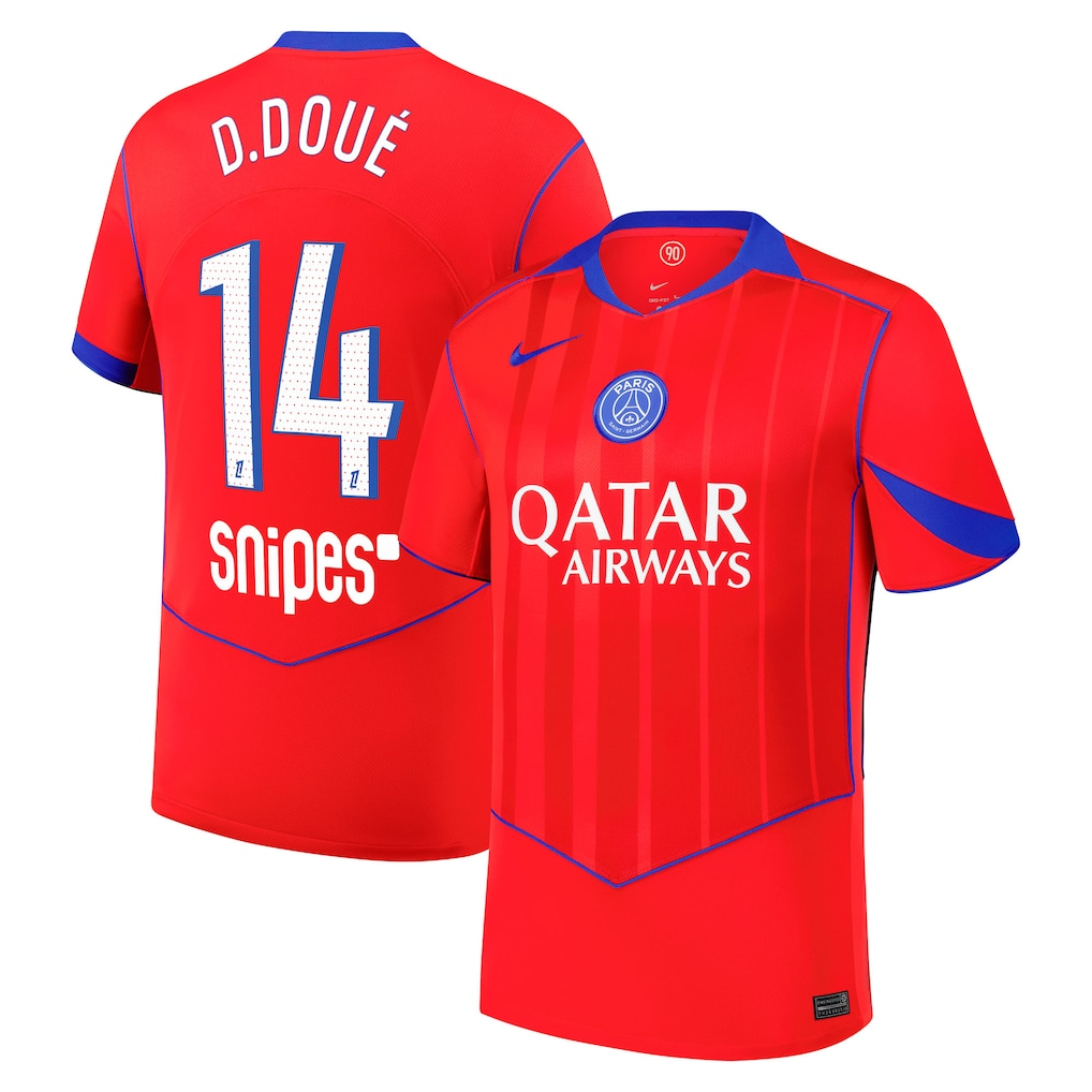 Jersey PSG - Tercero 25/26 Versión Aficionado #14 D.Doué