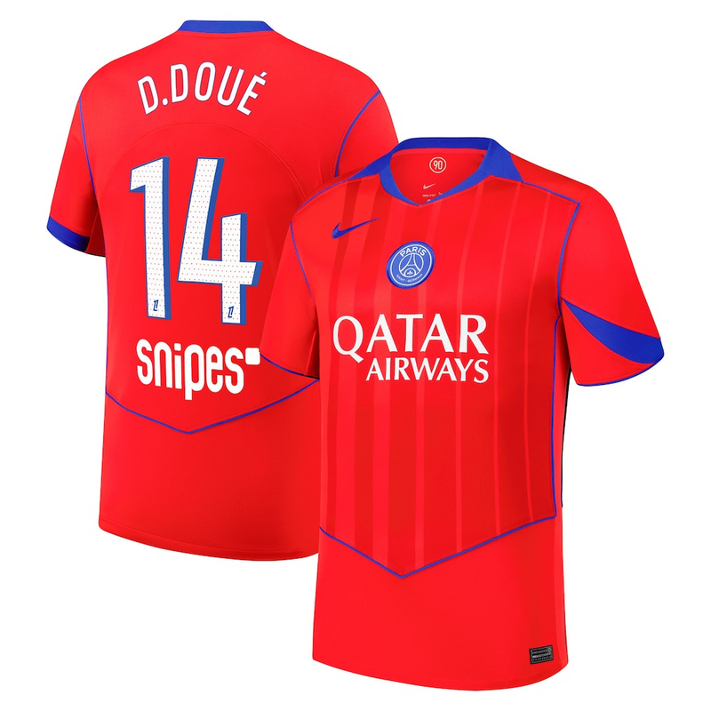 Jersey PSG - Tercero 25/26 Versión Aficionado #14 D.Doué