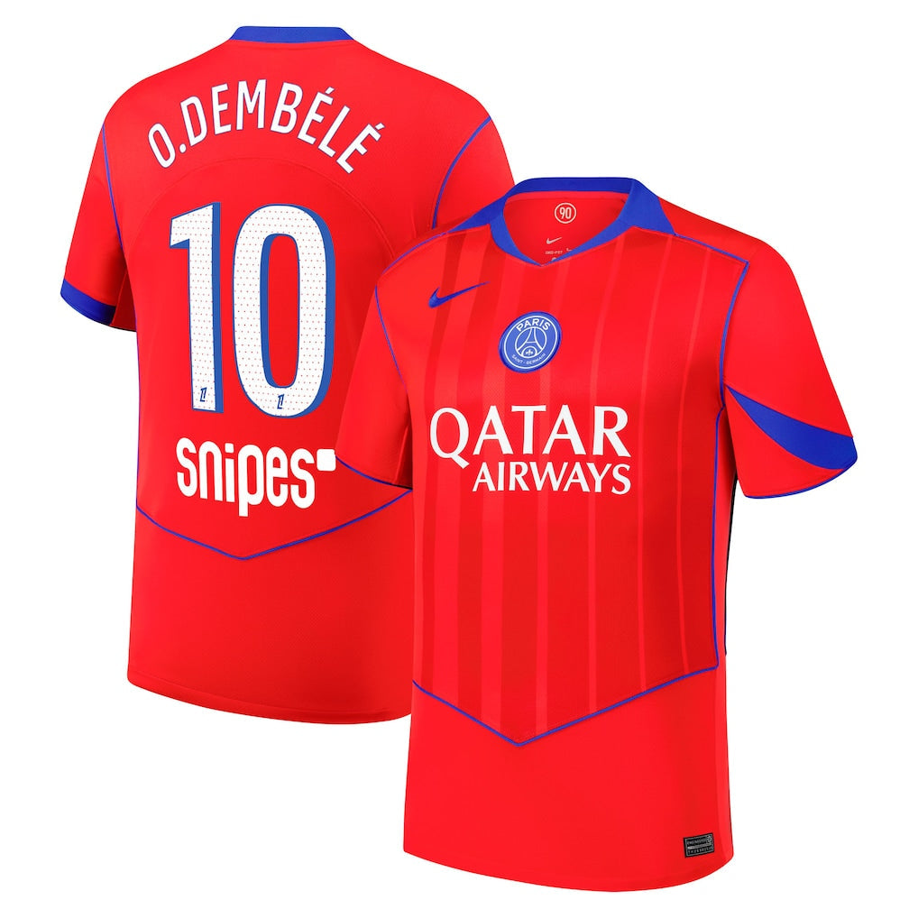 Camisa PSG - Terceira 25/26 Versão Torcedor #10 O.DEMBÉLÉ