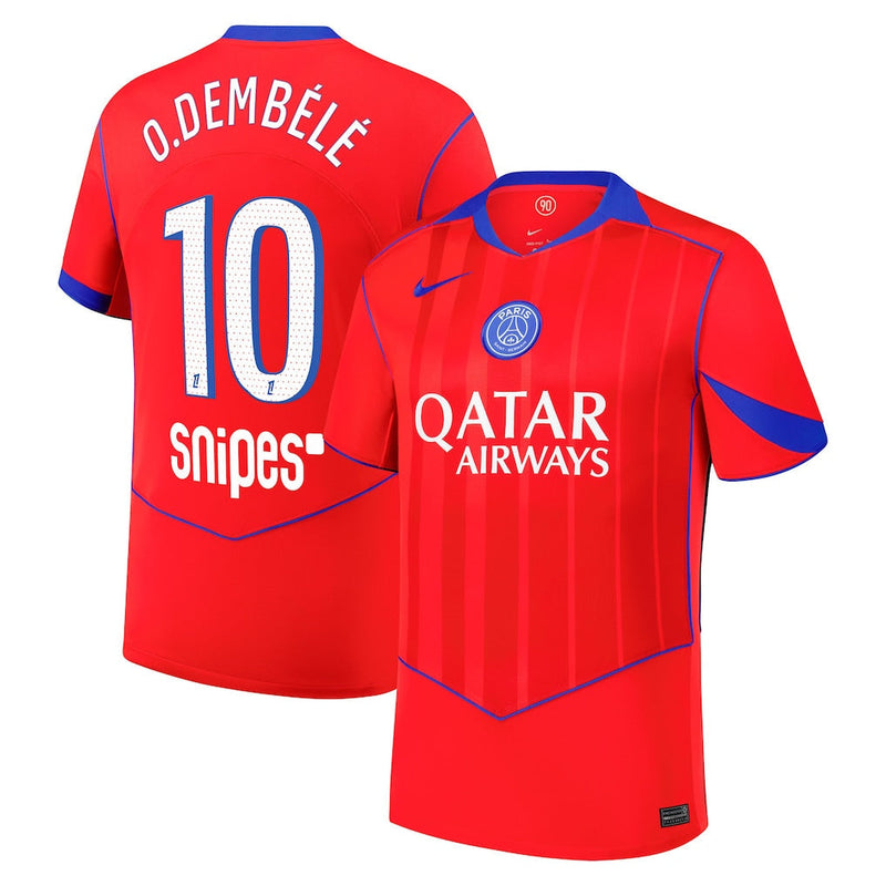 Jersey PSG - Tercero 25/26 Versión Aficionado #10 O.DEMBÉLÉ