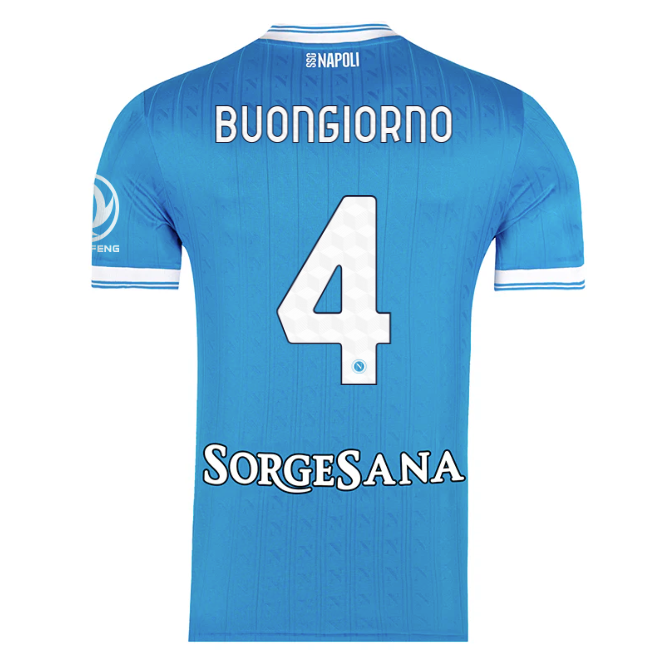 Napoli - Home 25/26 Fan Version Jersey #4 Buongiorno