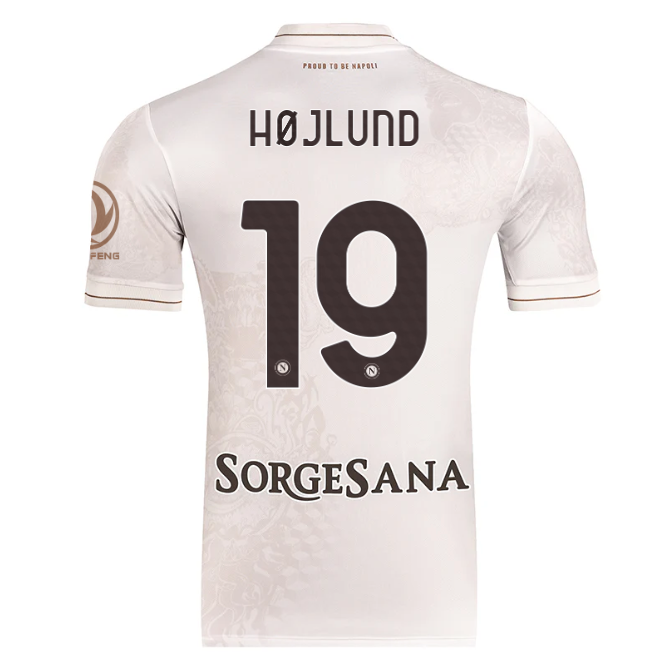 Jersey Napoli - Visitante 25/26 Versión Aficionado #19 Højlund