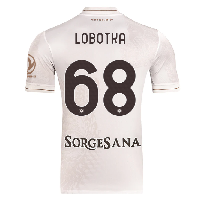 Napoli - Away 25/26 Fan Version Jersey #68 LOBOTKA
