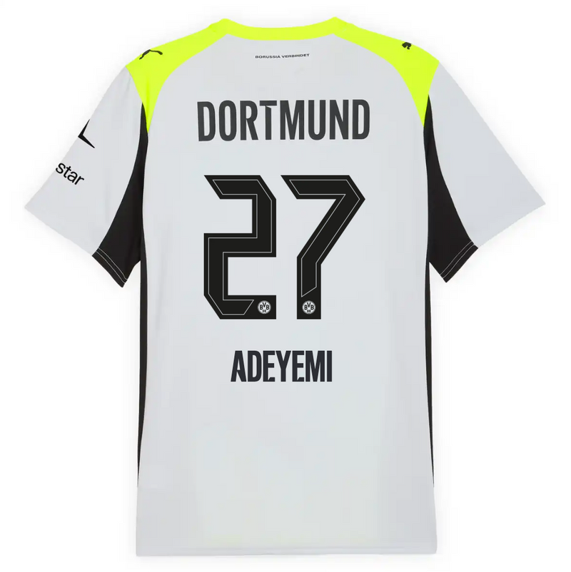 Jersey Borussia Dortmund - Visitante 25/26 Versión Aficionado #27 ADEYEMI